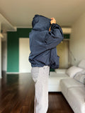 Bomber sartoriale blu