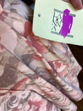 Gonna pantalone rosa fiorata