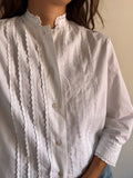 Camicia bianca colletto coreana