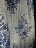 Pantalone sartoriale con le pince principe di Galles ricami blu