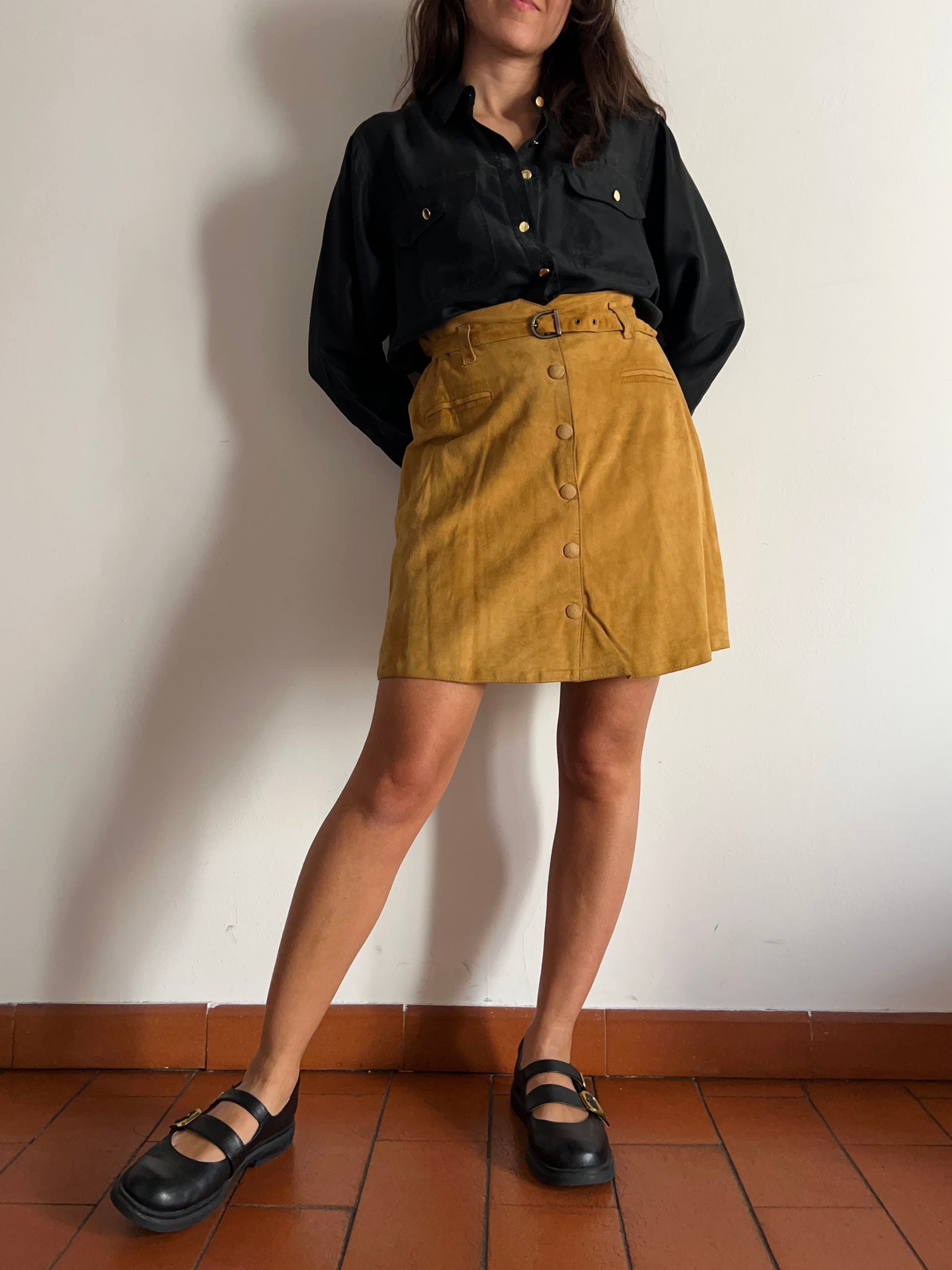 Gonna renna con bottoni Celestina Vintage
