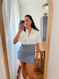 Combo pareo + camicia Ralph Lauren • bianco e indaco