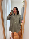 Combo pareo + camicia Ralph Lauren • fiori con viola