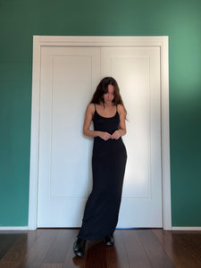 Sottoveste lunga nera