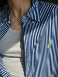Camicia Ralph Lauren blu a righe