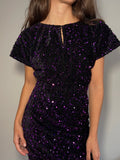 PRE ORDINE • Top paillettes viola