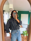 Camicia Gilbi Ralph Lauren blu righe beige