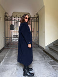 Cappotto lungo blu