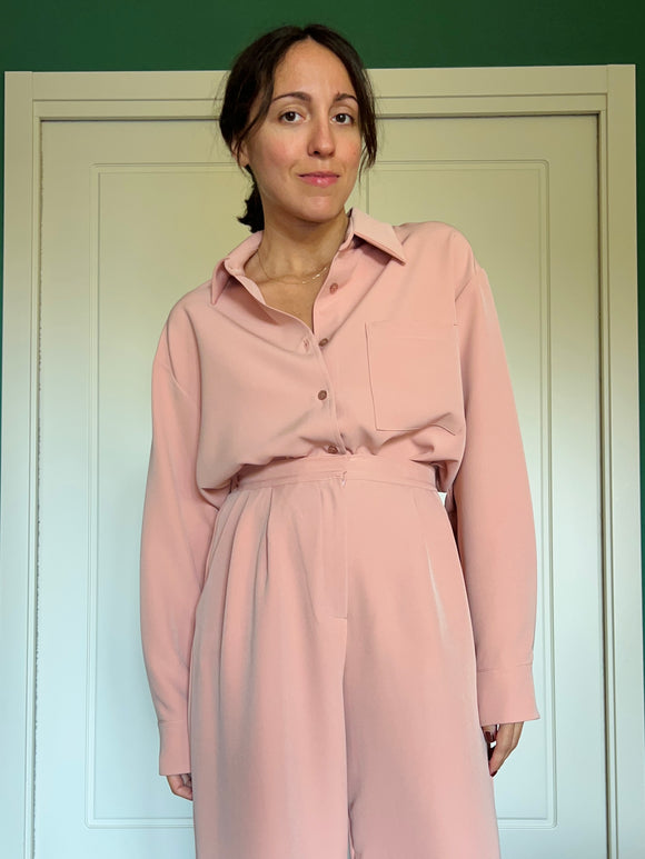 Camicia sartoriale rosa