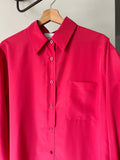 Camicia sartoriale satin ciliegia