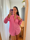 Combo pareo + camicia Ralph Lauren • quadretti fuxia e fiori liberty