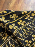 Pantalone ampio nero e senape