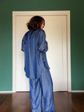 Camicia sartoriale cangiante effetto denim