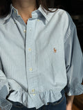 Camicia Gilbi Ralph Lauren righe azzurrine