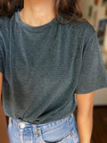 T-shirt luccicante blu