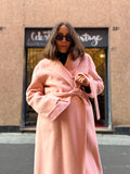 Cappotto sartoriale glitter rosa