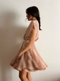 PRE ORDINE • Abito con cintura senza maniche beige