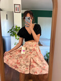 Gonna pantalone rosa fiorata