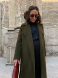 Cappotto sartoriale verde militare