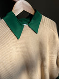 Camicia sartoriale seta verde