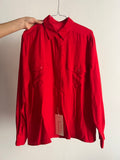 Camicia rossa con tasche