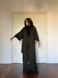 Kimono in maglina verde maculato