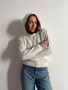 Felpa cachemire bianca