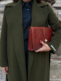 Cappotto sartoriale verde militare