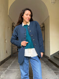 Blazer blu bordo tondo
