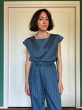 Maglietta sartoriale lino righe