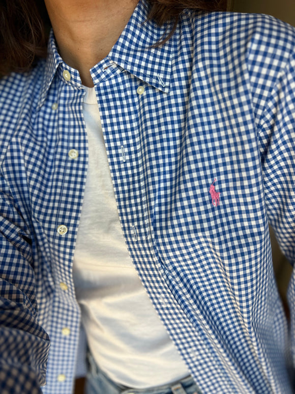 Camicia Ralph Lauren quadretti blu