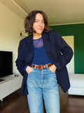 Maglia mesh blu