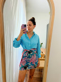 Combo pareo + camicia Ralph Lauren • turchese e rosa
