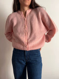 Cardigan rosa fatto a mano