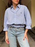Camicia Gilbi Ralph Lauren quadretti blu e azzurri