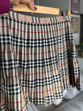 Mini gonna a pieghe tartan tipo Burberry
