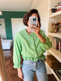 Camicia Gilbi Ralph Lauren quadretti verdi stemma arancione