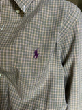 Camicia Gilbi Ralph Lauren quadretti verdi e beige