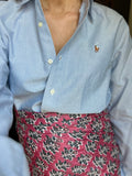 Combo pareo + camicia Ralph Lauren • azzurro e rosa 2