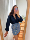 Combo pareo + camicia Ralph Lauren • blu fiorellini