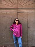 PRE ORDINE • Camicia ampia ciclamino