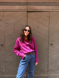 PRE ORDINE • Camicia ampia ciclamino