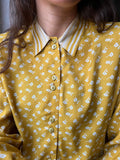 Camicia senape fiorellini