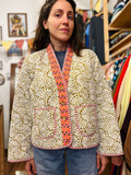 Giacca trapuntata double-face • modello cardigan • conchiglie
