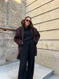 Cappotto sartoriale corto marrone