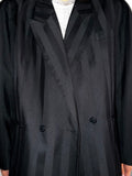 Blazer nero righe lucide