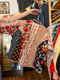 Giacca trapuntata double-face • modello con collo alla coreana • patchwork
