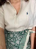 Combo pareo + camicia Ralph Lauren • beige e verde