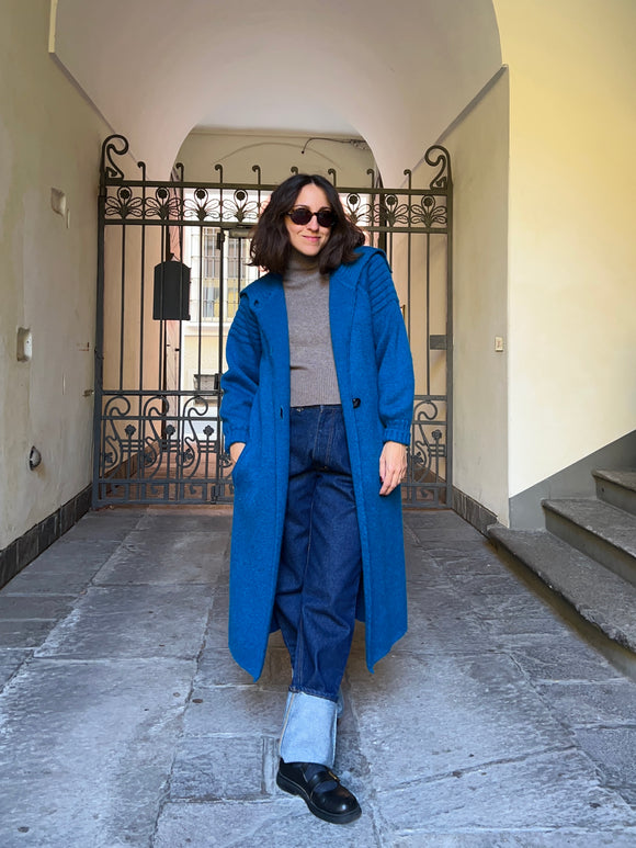 Cardigan extralong ottanio