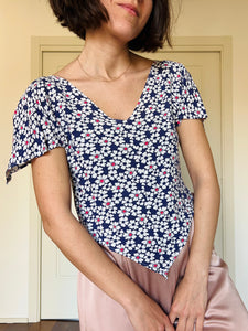Maglietta fiorata anni 80